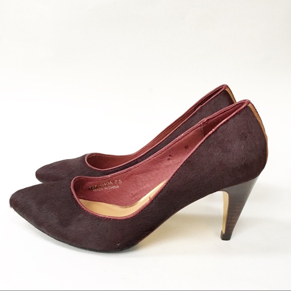 Nanette Lepore ‘Play Me’ Pump Wine Calf Hair 7.5 - Picture 6 of 16